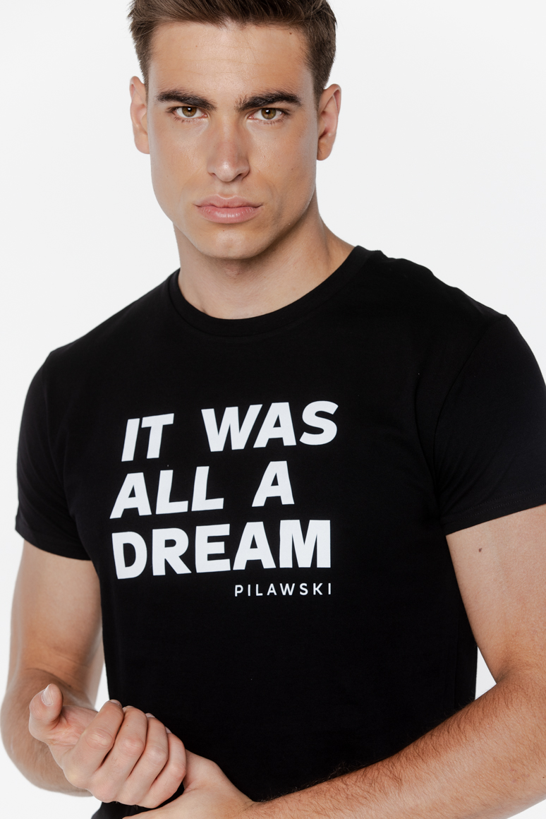 T-SHIRT NAPIS MĘSKI - obrazek 4