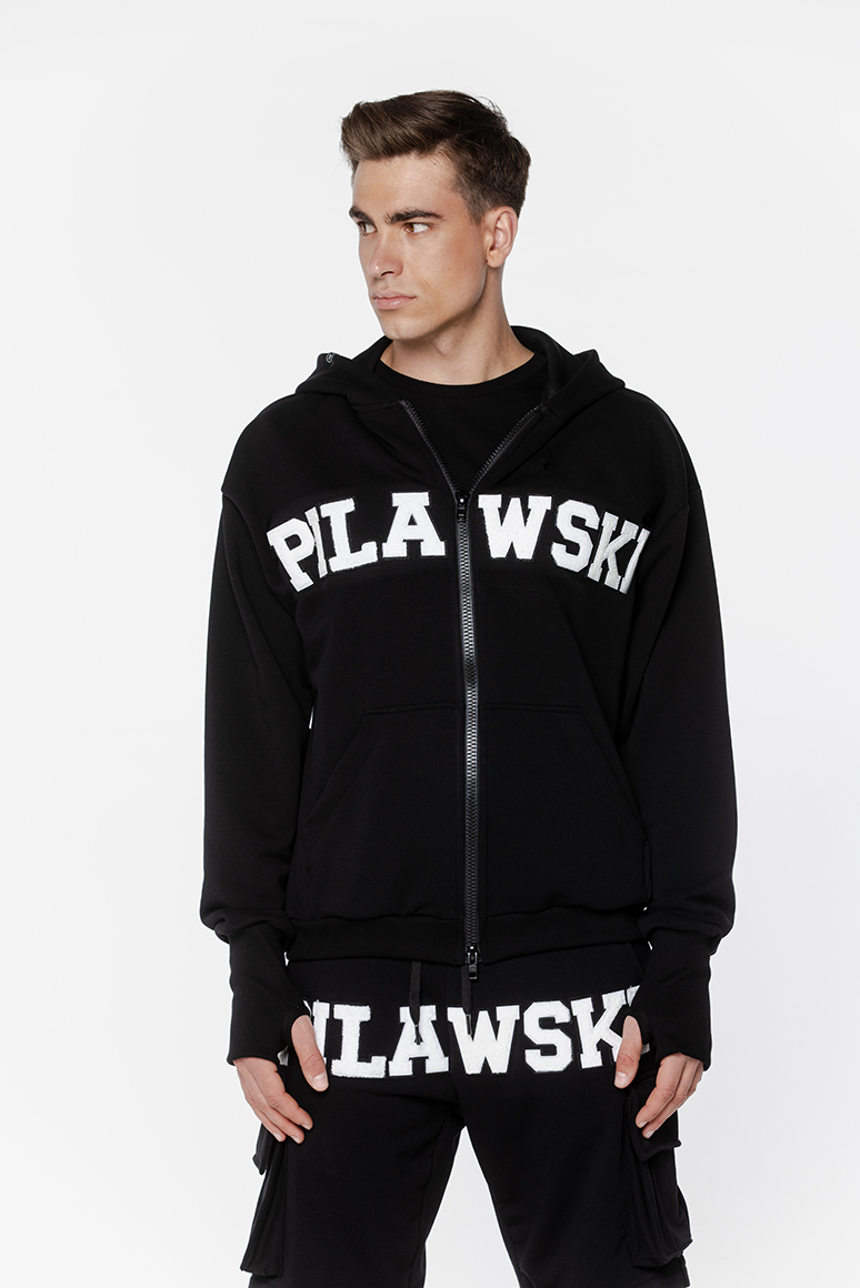 BLUZA ROZPINANA NAPIS MĘSKA - obrazek 2