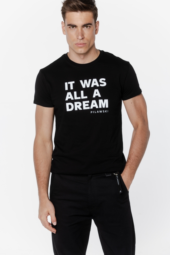 T-SHIRT NAPIS MĘSKI