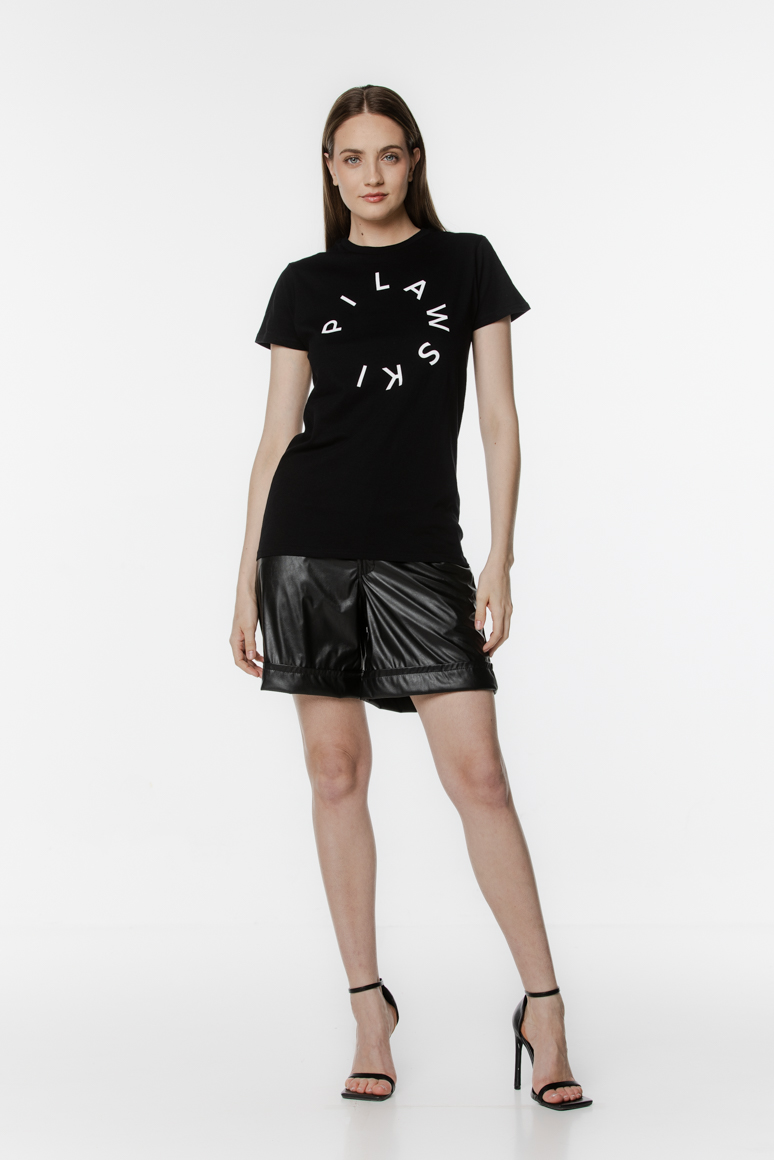 T-SHIRT LOGO NAPIS DAMSKI - obrazek 4