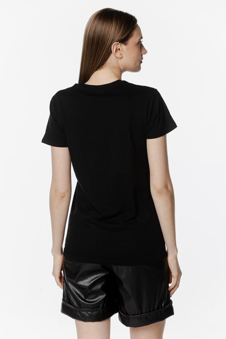 T-SHIRT LOGO NAPIS DAMSKI - obrazek 2
