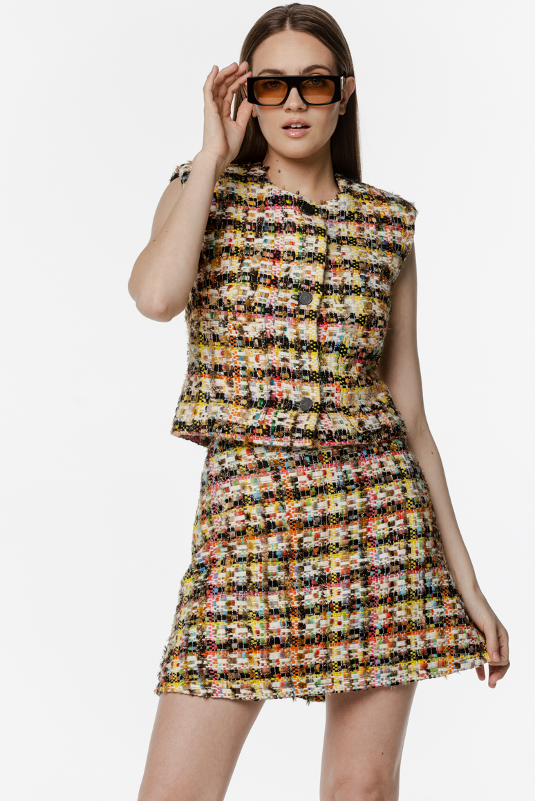 SPÓDNICA TWEED MINI - obrazek 4