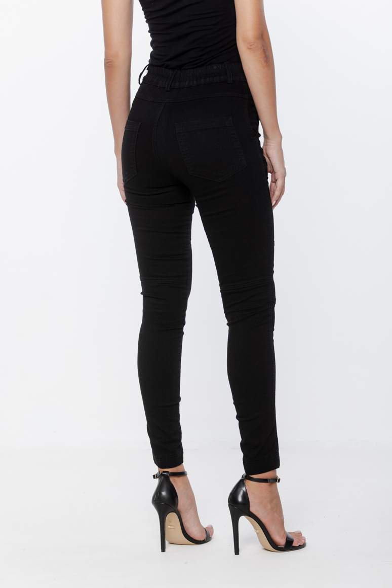 SPODNIE CZARNY JEANS DAMSKIE - obrazek 3