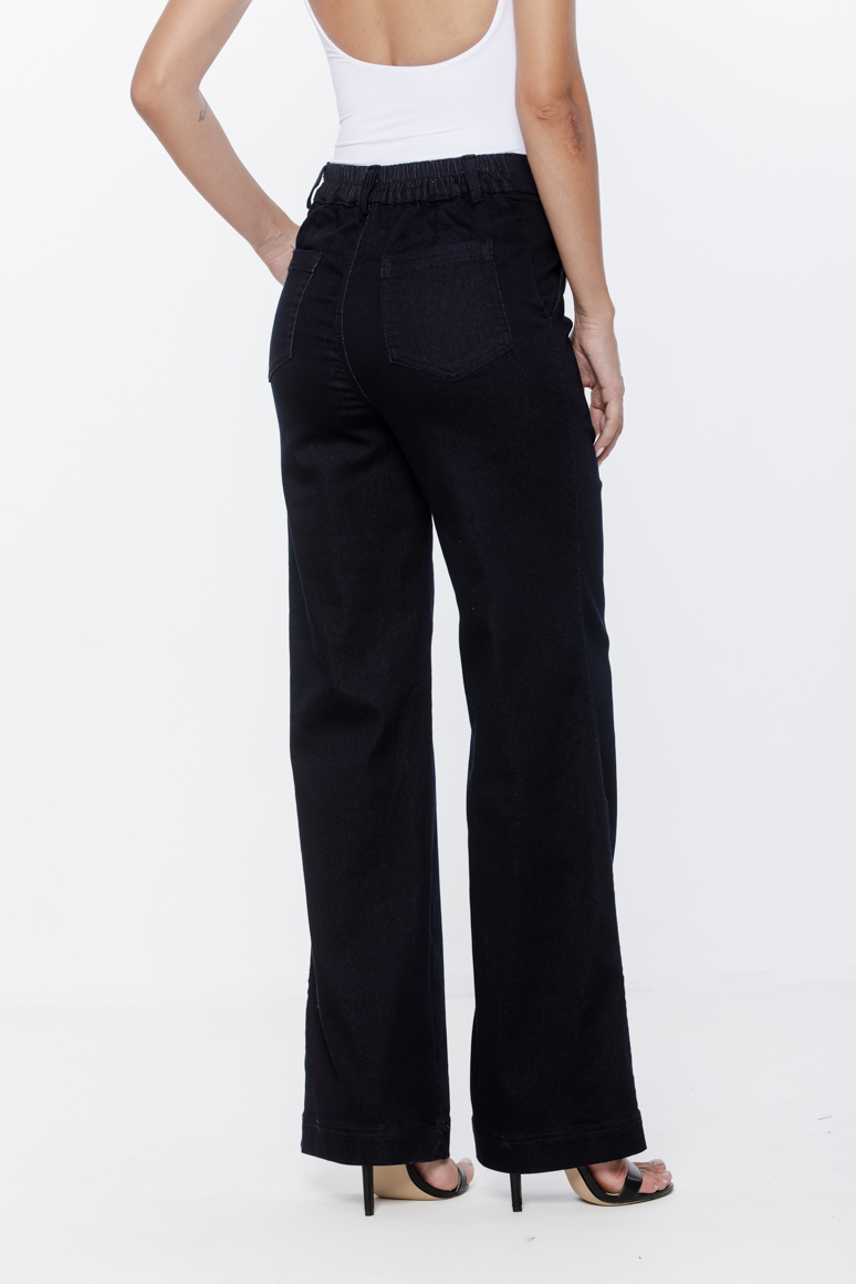SPODNIE CIEMNY JEANS DAMSKIE - obrazek 3
