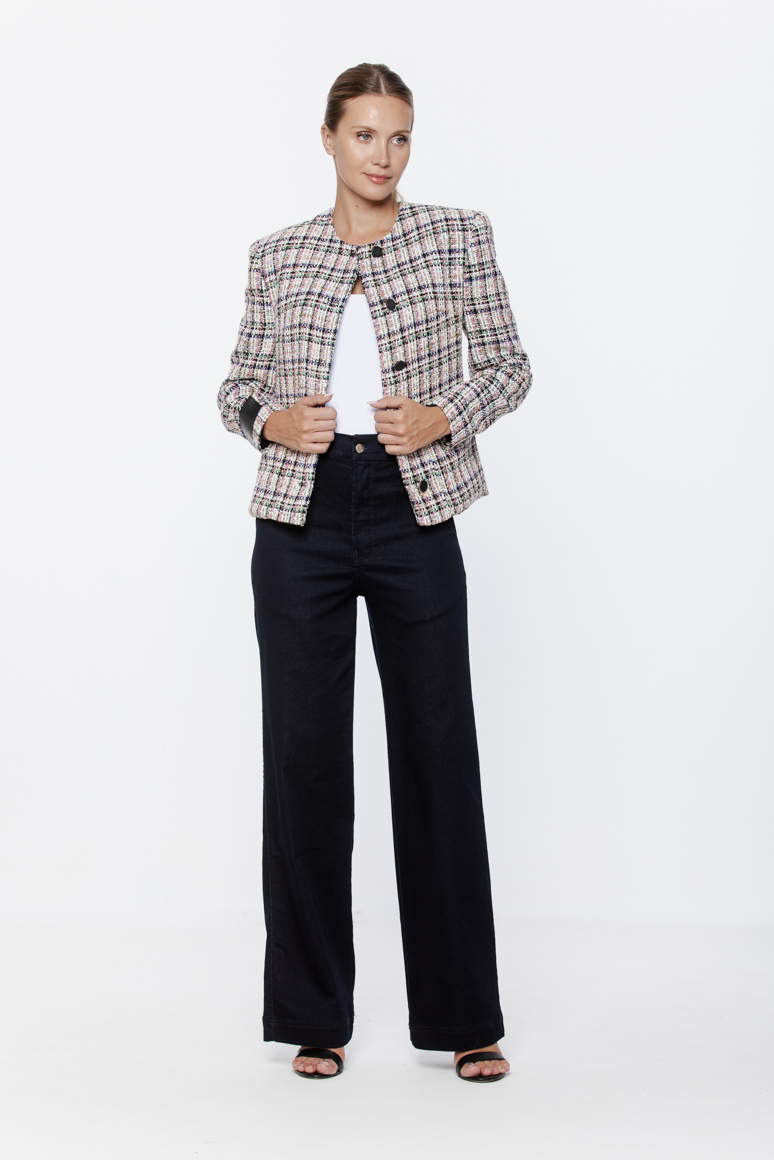 SPODNIE CIEMNY JEANS DAMSKIE - obrazek 5