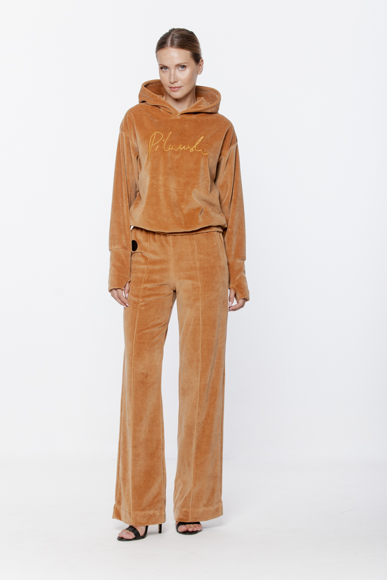 SPODNIE AKSAMIT CAMEL DAMSKIE - obrazek 4