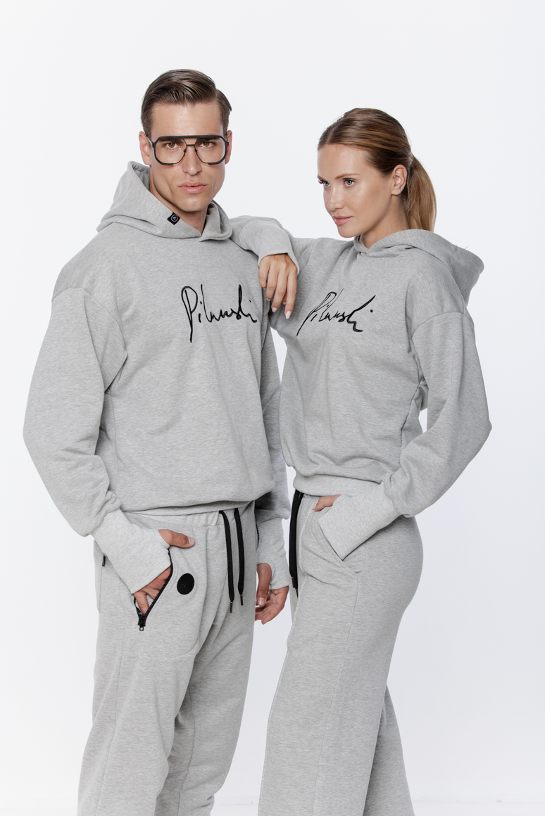 BLUZA SZARA HAFT DAMSKA - obrazek 5