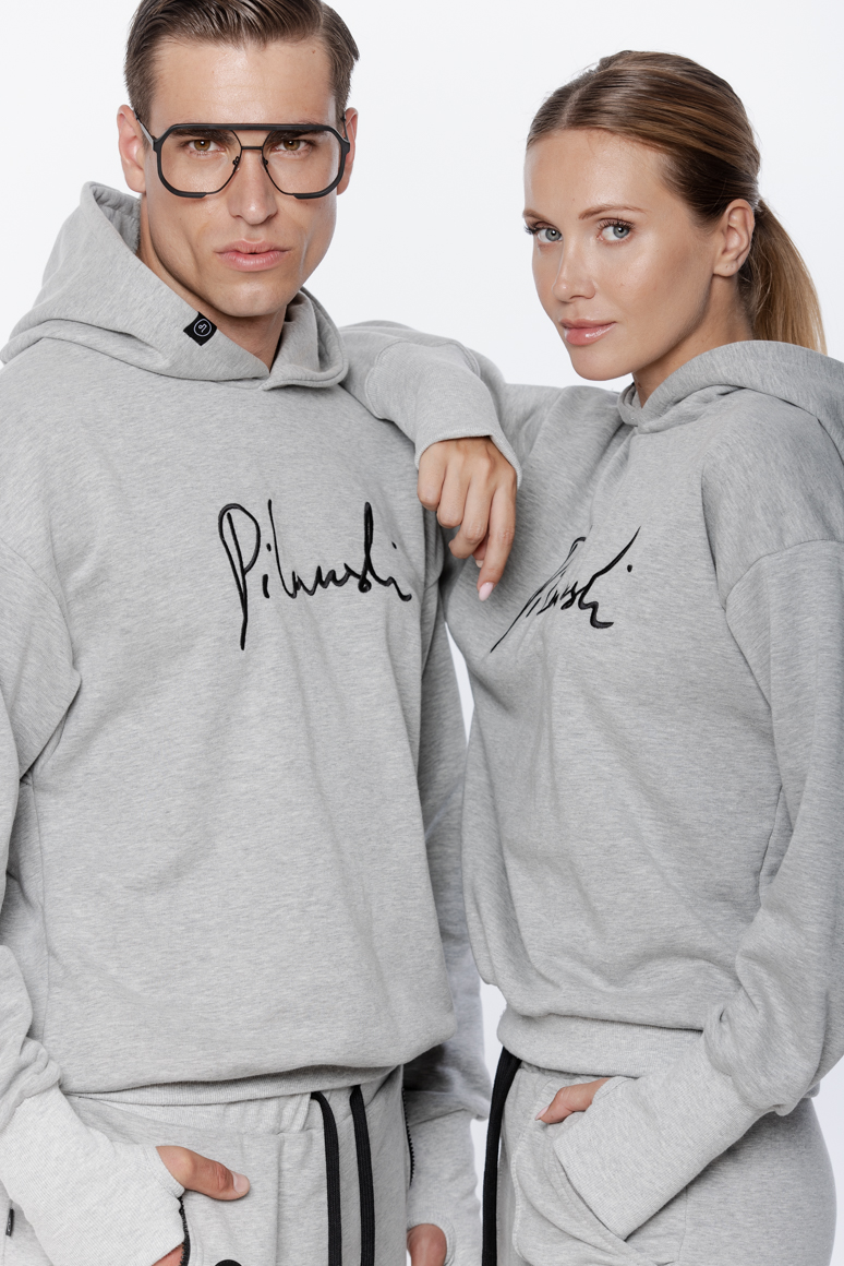 BLUZA SZARA HAFT DAMSKA - obrazek 6