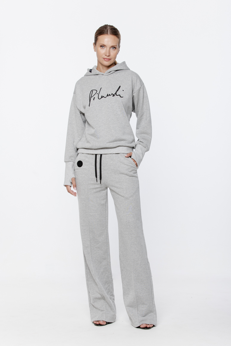 BLUZA SZARA HAFT DAMSKA - obrazek 4