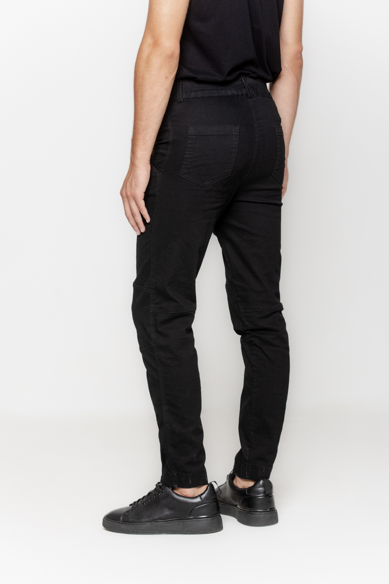 SPODNIE CZARNE JEANS MĘSKIE - obrazek 4
