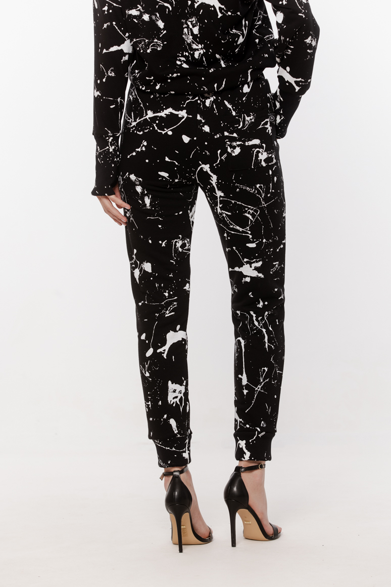 SPODNIE DRESOWE W PRINT DAMSKIE - obrazek 3