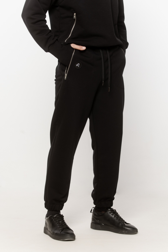 SPODNIE DRESOWE CZARNE BAGGY MĘSKIE