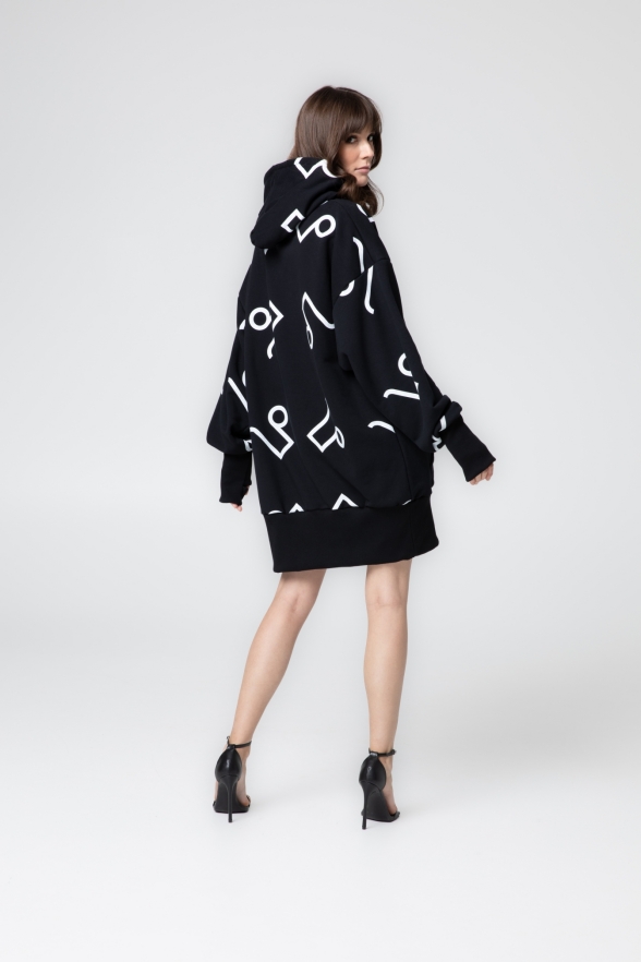 BLUZA AGA DUŻY MONOGRAM - obrazek 2