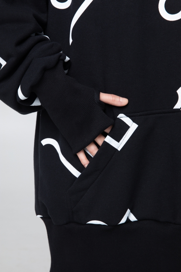 BLUZA AGA DUŻY MONOGRAM - obrazek 3