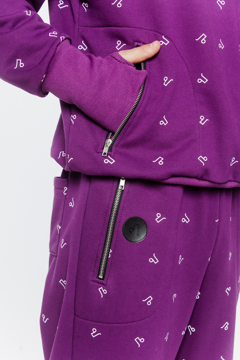 BLUZA FIOLETOWA MĘSKA - obrazek 6