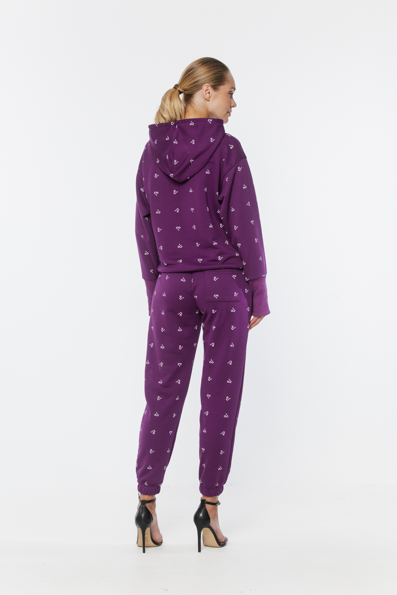 BLUZA FIOLETOWA DAMSKA - obrazek 5