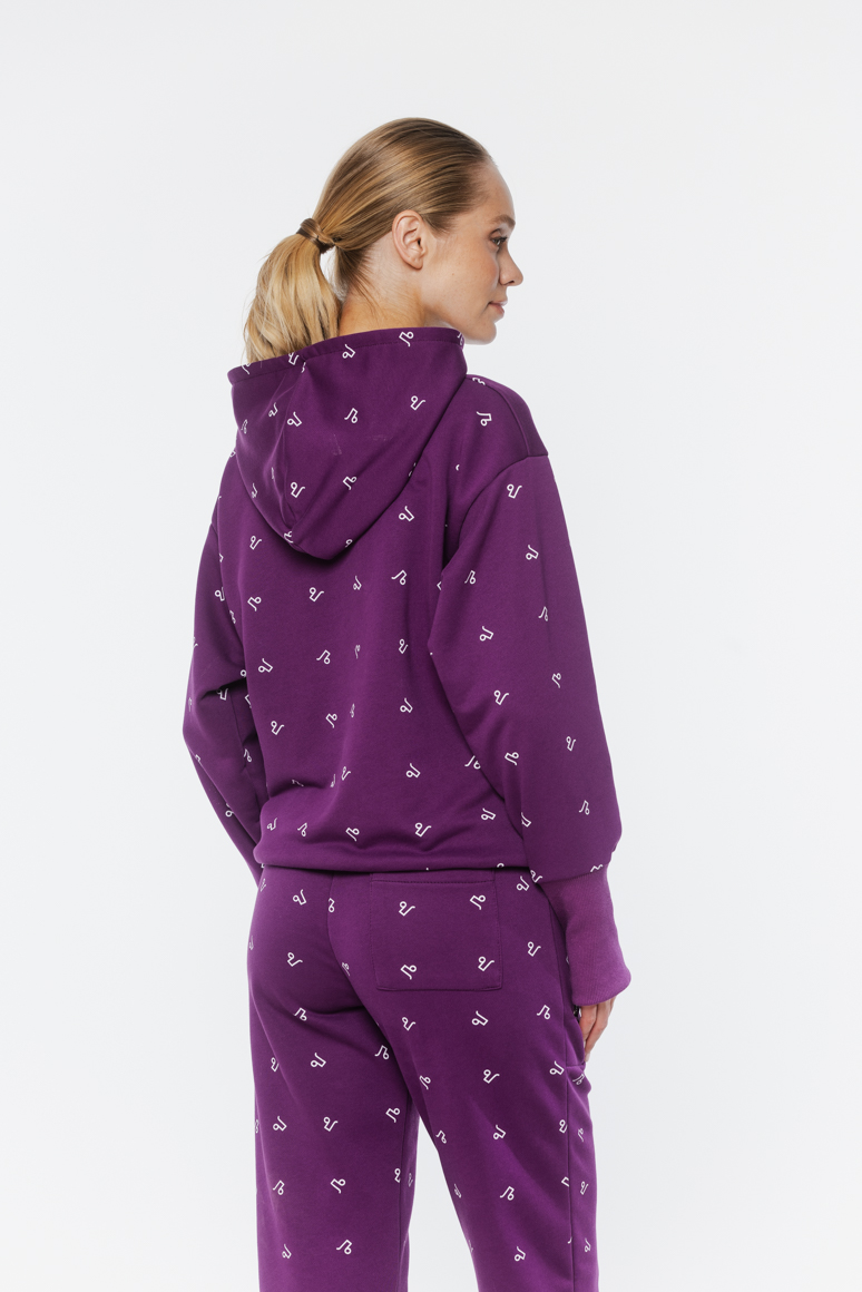 BLUZA FIOLETOWA DAMSKA - obrazek 4