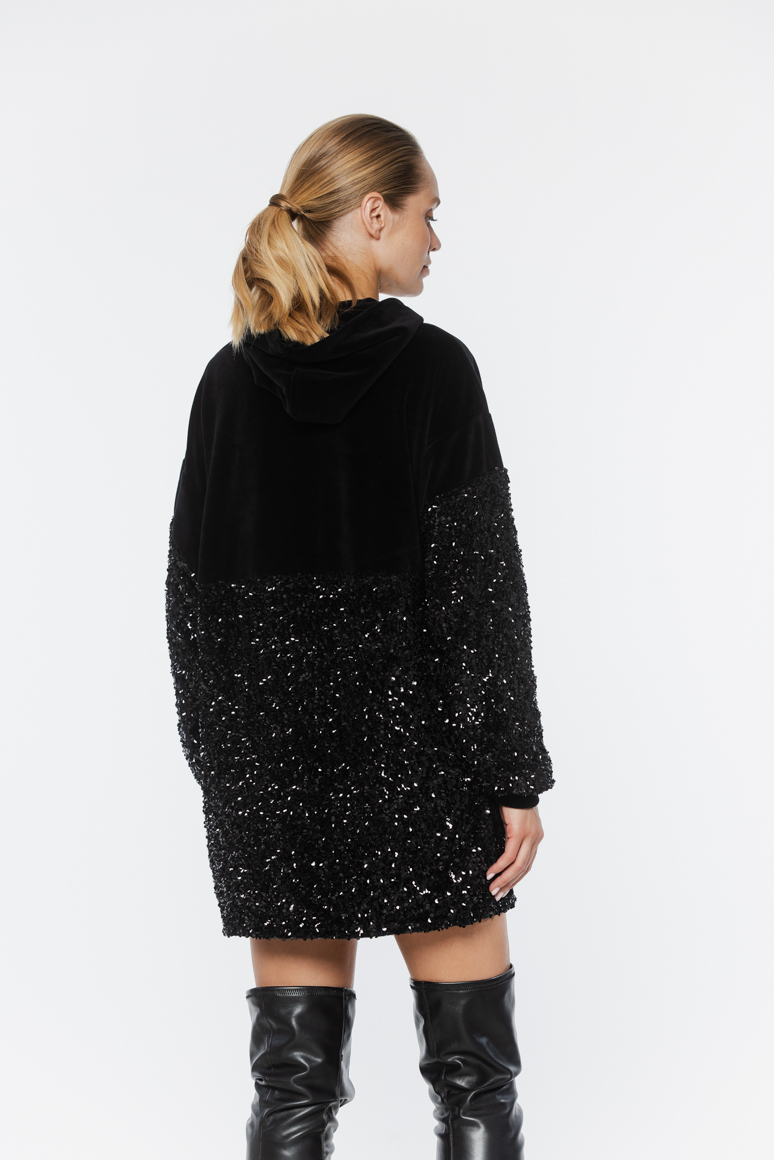 BLUZA AGA CEKIN CZARNY - obrazek 4