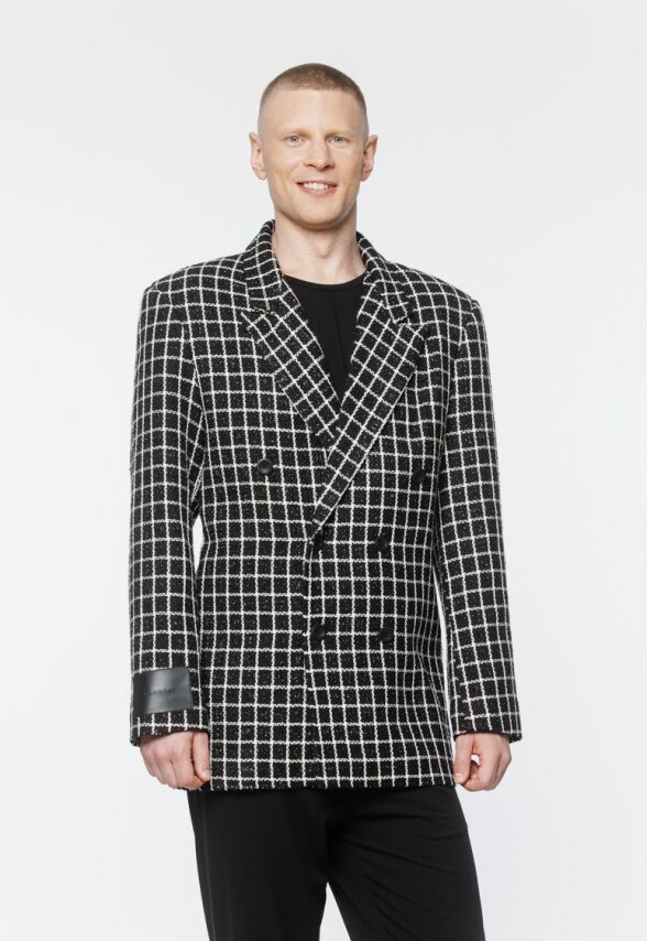 KURTKA TWEED MĘSKA