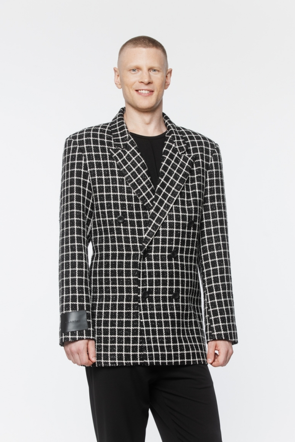 KURTKA TWEED MĘSKA