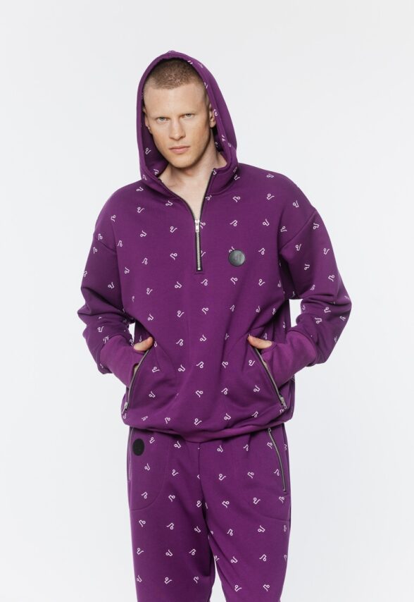 BLUZA FIOLETOWA MĘSKA