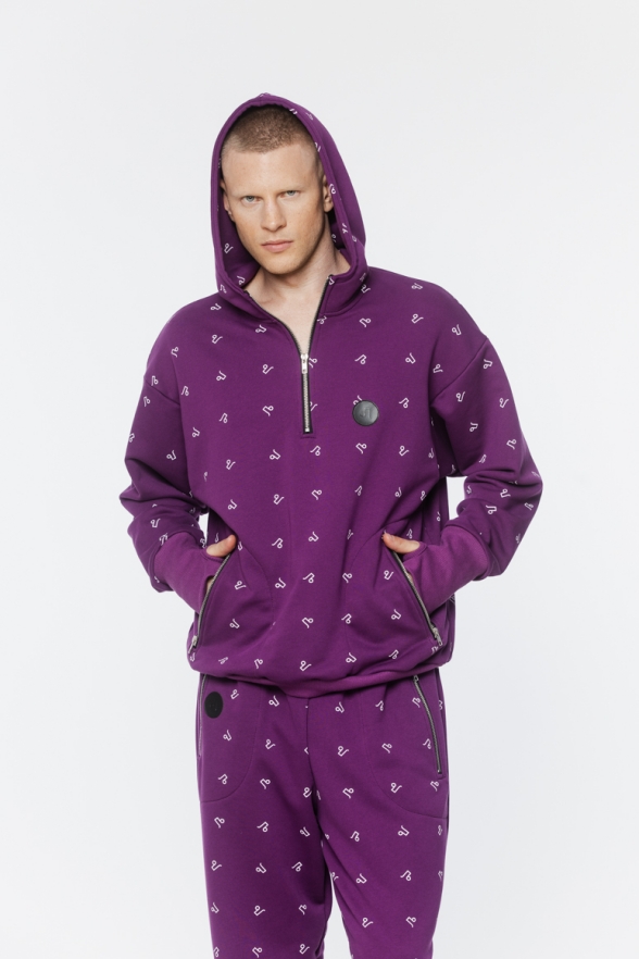 BLUZA FIOLETOWA MĘSKA